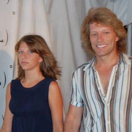Stephanie Rose Bongiovi and her dad, Jon Bon Jovi, were photographed together. 